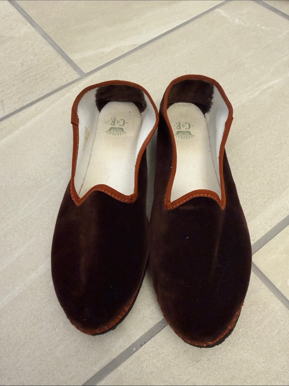 Reschio C di R Velvet Friulane Slippers – EU 38
